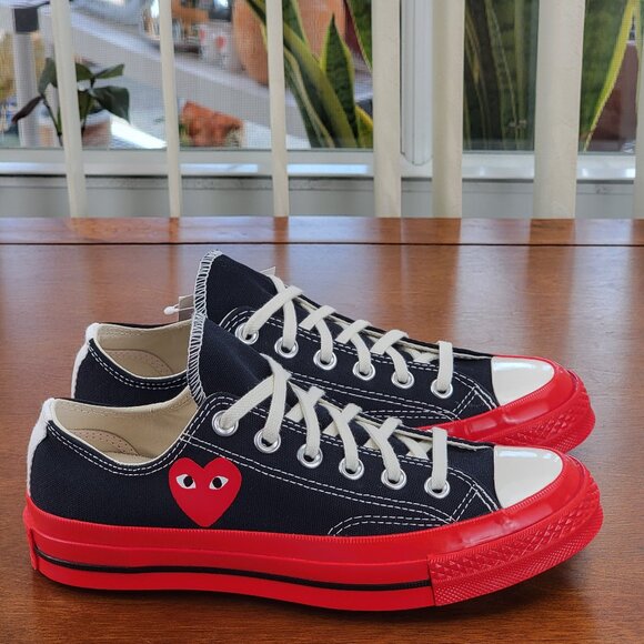 Converse X Comme des Garçons Play Chuck 70 Ox Canvas A01795C Men's Multi Sizes - Picture 3 of 12
